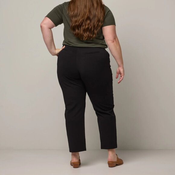 Wool& Rosso Straight Ponte Pant (S, Black) - Picture 3 of 11